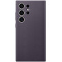 Чехол из эко кожи для Samsung Galaxy S24 Ultra,Vegan Leather Case с MagSafe Фиолетовый
