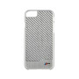 Чехол-накладка BMW M-Collection для iPhone 7/8/ SE2/ SE3 , карбон / алюминий, серебристый