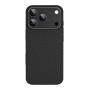  Противоударный чехол матовый карбон Carbon GURDINI  для iPhone 17 PRO MAX с поддержкой MagSafe чёрно-серый