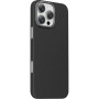 Чехол-накладка Knit Phone с MagSafe под карбон iPhone 16 Pro Max черно-серый