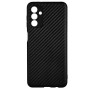 Силиконовый чехол для Samsung A13 Lite/ A04S черный матовый под карбон 