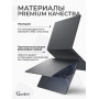 Чехол Gurdini для MacBook Air 15 M2/M3/M4/M5 (2023-2026гг) _ 15,3" ( А2941 / А3114/3241 )   софт тач пластик белый матовый