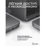 Чехол Gurdini для MacBook Air 15 M2/M3/M4/M5 (2023-2026гг) _ 15,3" ( А2941 / А3114/3241 )   софт тач пластик белый матовый