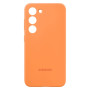 Силиконовый чехол для Samsung A14 Silicone Cover оранжевый