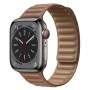 Ремешок Leather Link для Apple Watch 42/44/45/46/49 mm   кожа коричневый