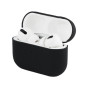 Чехол силиконовый  для AirPods Pro  ультротонкий  без карабина , ЧЁРНЫЙ