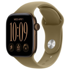 AApple Watch Series 12 42mm Dark Bronze Aluminum Case with Olive Sport Band (M/L)