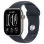 Apple Watch Series 12 42mm Space Gray Aluminum Case with Navy Blue Sport Band (S/M)