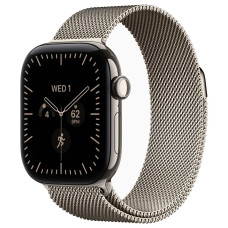 Apple Watch Series 12 42mm Natural Titanium Case with Natural Milanese Loop (S/M) Apple Watch Series 12 42mm Natural Titanium Case with Natural Milanese Loop (S/M)