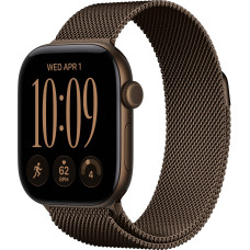 Apple Watch Series 12 42mm Dark Bronze Aluminum Case with Dark Bronze Milanese Loop (S/M)