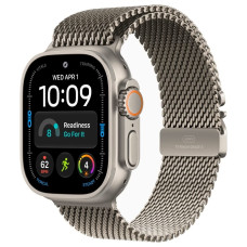 Apple Watch Ultra 4 49mm Natural Titanium Case with Natural Titanium Milanese Loop (GPS + Cellular) (S/M/L)