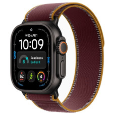 Apple Watch Ultra 4 (2026) 49mm Black Titanium Case with Burgundy Trail Loop (GPS + Cellular)  (S/M)