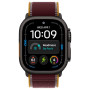 Apple Watch Ultra 4 (2026) 49mm Black Titanium Case with Burgundy Trail Loop (GPS + Cellular)  (S/M)