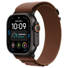  Apple Watch Ultra 4 49mm Black Titanium Case with Burgundy Alpine Loop (M/L) (GPS + Cellular)