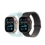 AApple Watch Ultra 2 (2024) GPS + Cellular, 49 мм, корпус из черного титана, ремешок Milanese черного цвета, размер L
