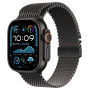 AApple Watch Ultra 2 (2024) GPS + Cellular, 49 мм, корпус из черного титана, ремешок Milanese черного цвета, размер L