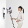 Беспроводной пылесос Dyson V8 / SV25 Absolute Silver/ Nickel 6 насадок, вилка с переходником