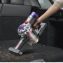 Беспроводной пылесос Dyson V8 / SV25 Absolute Silver/ Nickel 6 насадок, вилка с переходником
