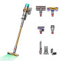 Беспроводной пылесос Dyson V15 Detect Absolute SV47  Gold/Gold (Золотой/Золотой) 7 насадок, наша вилка