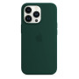 Чехол на iPhone 15 Pro Max Silicone Case  Тёмно-зелёный