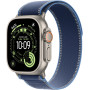  Apple Watch Ultra 3 2025 49mm  Natural Titanium Bright Blue Trail Loop M/L