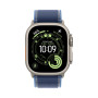  Apple Watch Ultra 3 2025 49mm  Natural Titanium Bright Blue Trail Loop M/L