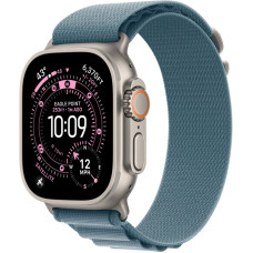  Apple Watch Ultra 3 2025 49mm  Natural Titanium Light Blue Alpine Loop M/L