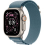  Apple Watch Ultra 3 2025 49mm  Natural Titanium Light Blue Alpine Loop M/L