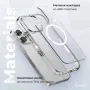 Чехол Shockproof c оригинальным MAG SAFE Touch Series для iPhone 16 Белый матовый