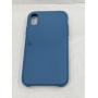 Чехол кожаный для Apple iPhone  XR  Leather Case ГОЛУБОЙ