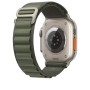  Ремешок Alpine Loop для Apple Watch 38/40/41mm/42mm (series 10) нейлон  зелёный