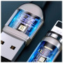 Магнитный кабель USB - Lightning  2м Baseus Zinc Magnetic Cable чёрный