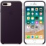 Кожаный чехол Apple Leather Case для iPhone 7 Plus / 8 Plus баклажановый